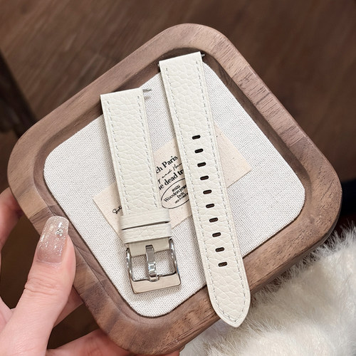 MAPXWS适用新款华为gt6/5/41表带男女款gt3/gt2真皮手表带watch5/4/346mmPro荣耀magic2EGS3fit4/3小香风表带 - 图1