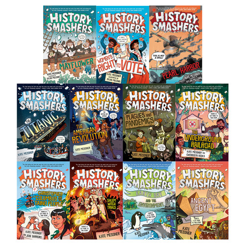 历史粉碎机系列11册History Smashers英文原版儿童科普百科世界历史青少年非虚构历史书珍珠港/泰坦尼克号课外阅读 - 图0