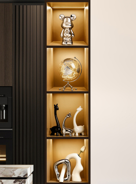 创意陶瓷小鹿桌面摆件轻奢风高级感家居客厅玄关酒柜软装饰品