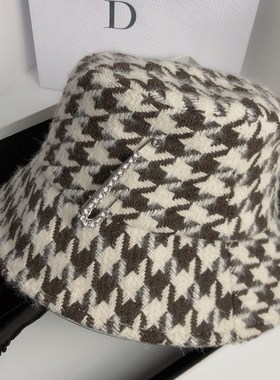 Autumn and Winter Double Layer Woolen Fisherman Hat Korean R