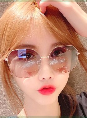 女士太阳镜新款偏光防紫外线墨镜韩版网红同款眼镜圆脸社会霸气
