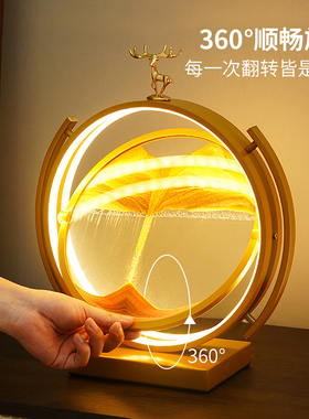 创意流沙画沙漏桌面摆件电视柜酒柜家居装饰品办公室生日开业礼物