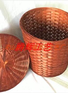 极速手工竹制品环保竹编茶篓 大竹篮 花篮 茶叶篮水果蔬菜篮 收纳