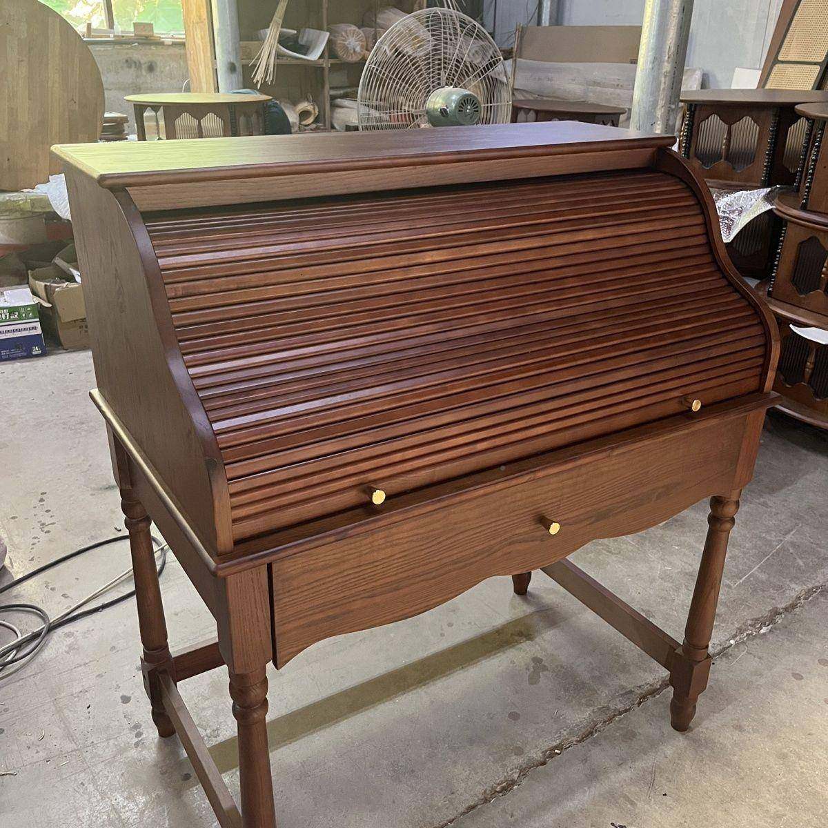 法式复古实梳妆斗柜木一体简台约现代卧室具家中古风梳-妆桌含凳,淘宝优惠券,粉丝福利购,淘宝优惠卷