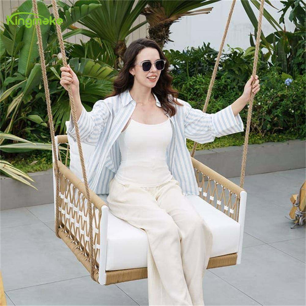 户绳藤吊篮秋千编悬休闲网挂红KM6701阳台绳编沙发编制个外性摇摇,淘宝优惠券,粉丝福利购,淘宝优惠卷