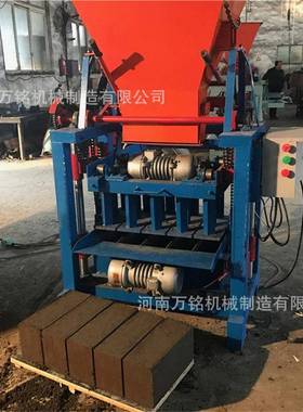 巩义万铭小型标砖水泥制砖机设备保温免烧砖机空心砌块砖机设备