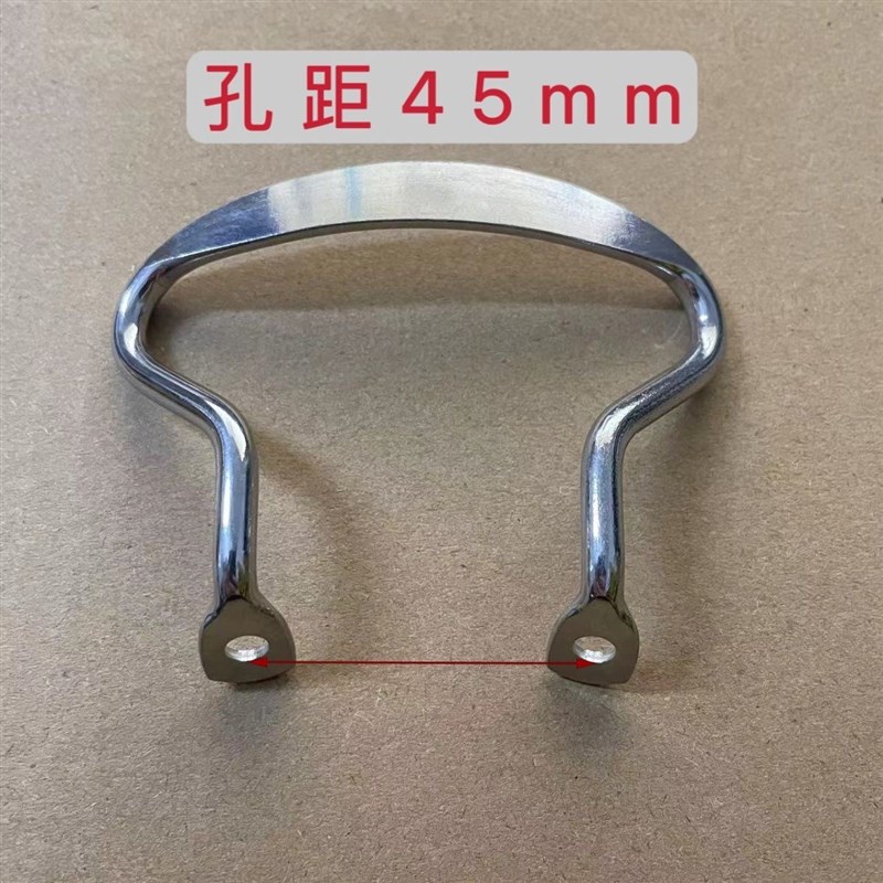 不锈钢孔距45mm锅耳胶木w锅耳汤锅蒸锅耳朵手柄双孔耐高温一对 - 图0