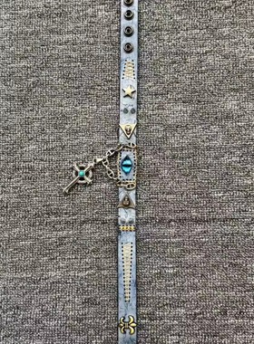 ARB纯手工亚比项链 小众暗黑个性重工美式朋克恶魔之眼项圈choker