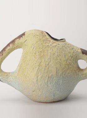 侘寂中古风星点陶瓷花瓶高级感桌面家居软装插花器复古装饰品