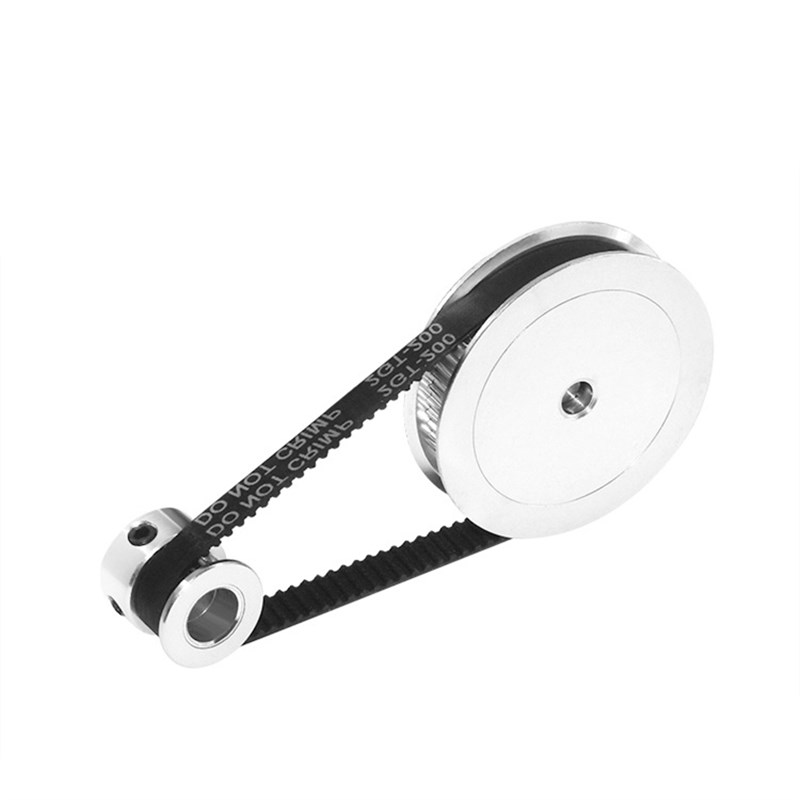 2GT皮带轮GT2同步轮带套件20齿80齿1:4减速比机械传动组件宽10mm - 图2