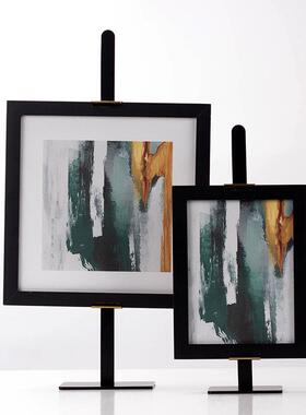 北欧摆JOO件约简抽象装饰画样板房简售楼处书房客厅极地软装落饰