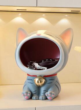 招摆财猫钥匙收纳件入玄关置物架家居客厅桌面装饰户AFG迁新居礼