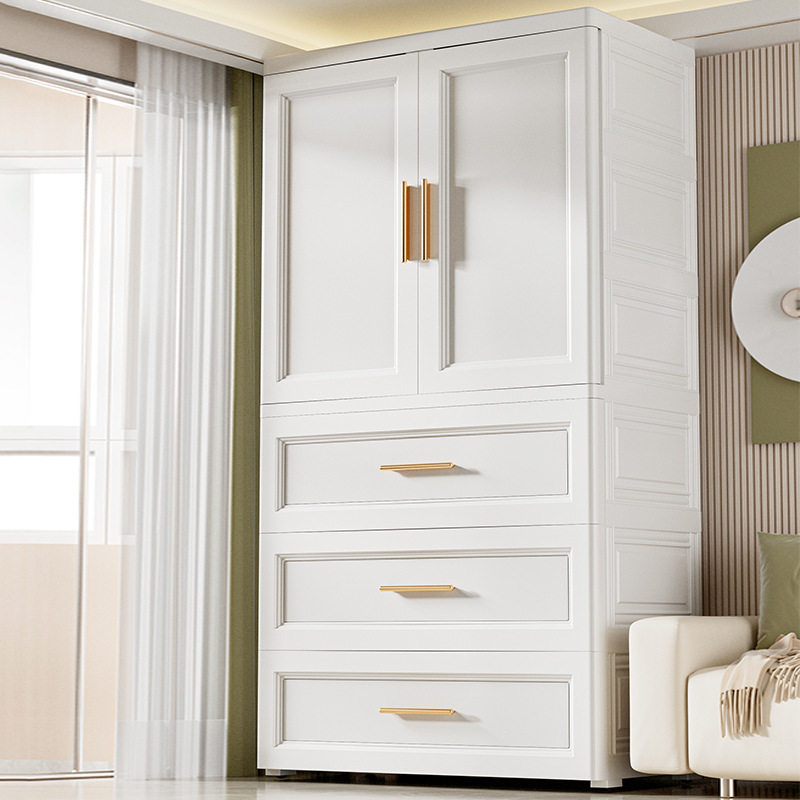 70cm简易衣柜加厚家用儿童双开门收纳柜子加大抽屉式卧室宝宝衣柜,淘宝优惠券,粉丝福利购,淘宝优惠卷