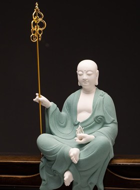 速发德化萨瓷禅地意藏王菩陶佛像披坐地藏菩萨像中式客厅玄关家居