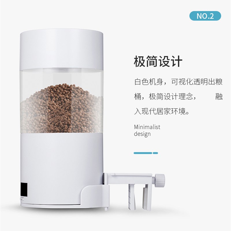 速发全自动智鱼器定时孔食小型小鱼喂雀鱼投食器鱼缸迷你喂能喂食 - 图1