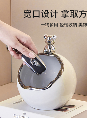 速发入收纳玄关装饰品摆件居门熊户家居客厅桌面乔迁新进礼品