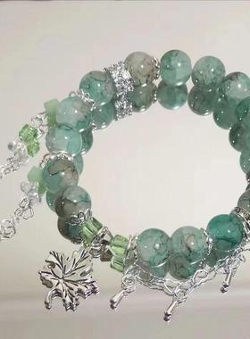 海蓝蝶之尾手链灵蝶鱼尾印象手链设计感古风闺蜜国风手串