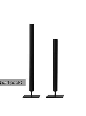 简约中古风花瓶侘寂风摆件铁艺黑色花器中式插花金属艺术软装饰品