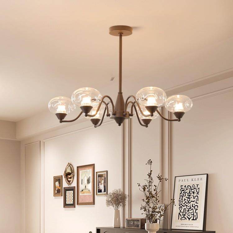 法式中古风客厅吊灯创意轻奢高级感主卧室灯现代简约玻璃护眼灯具,淘宝优惠券,粉丝福利购,淘宝优惠卷