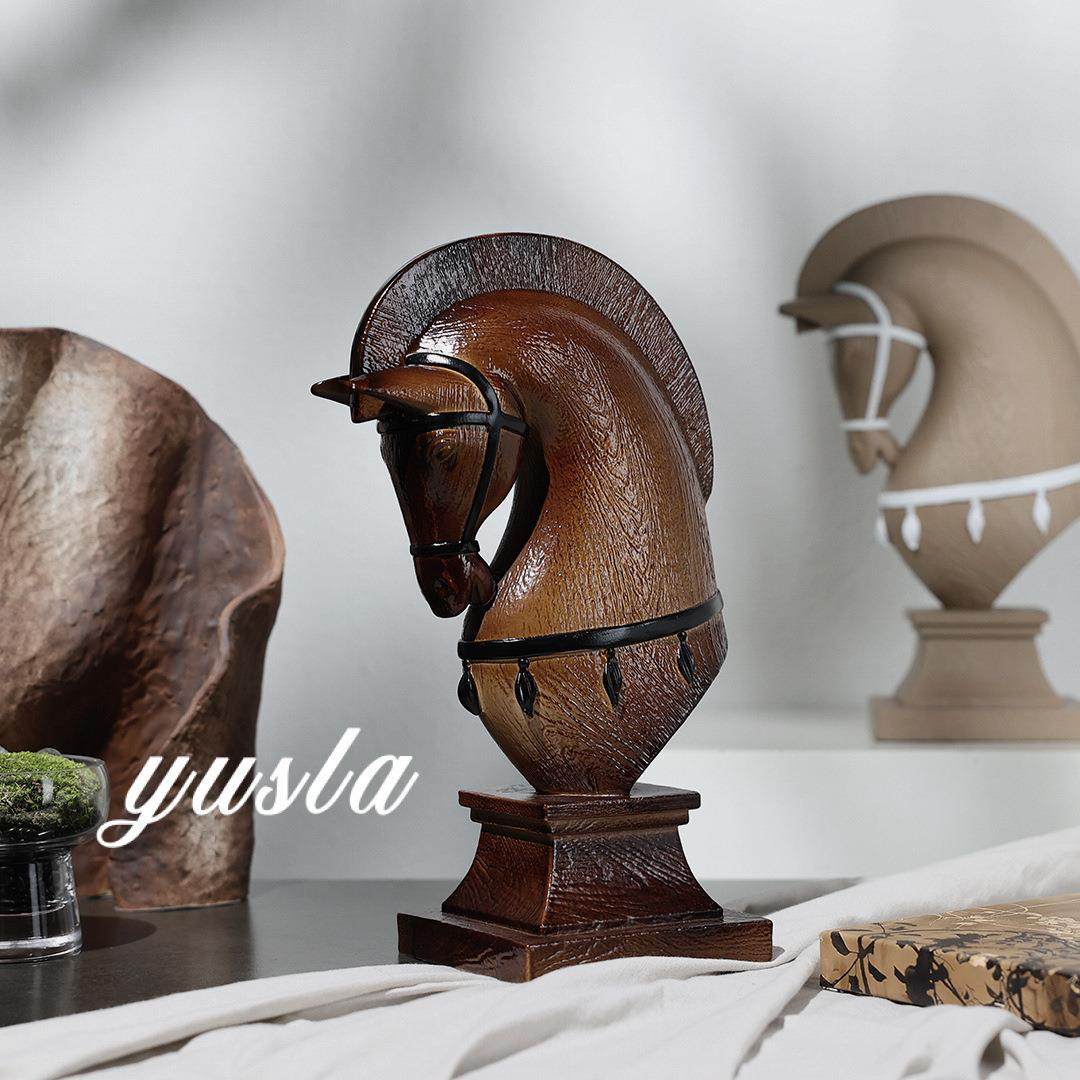 爆款中式马客厅电视柜书房办公室售楼处儿童房法式摆件装饰品,淘宝优惠券,粉丝福利购,淘宝优惠卷