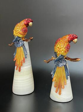 创意珐琅彩高端摆件客厅玄关电视柜高级感轻奢艺术餐桌装饰品摆件