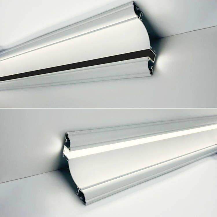 LED发光石膏线灯客厅阴角线条灯明装顶角线免吊顶洗墙灯反光灯槽,淘宝优惠券,粉丝福利购,淘宝优惠卷