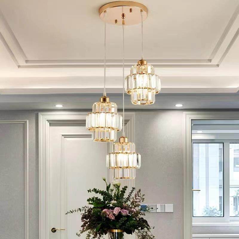 餐厅吊灯水晶灯现代简约轻具创意个性三头饭厅餐桌吧台茶室灯,淘宝优惠券,粉丝福利购,淘宝优惠卷