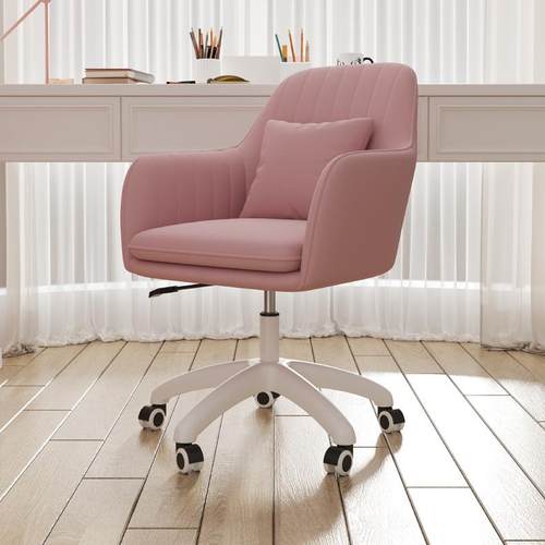 网红电脑椅子家用舒适久坐凳子卧室靠背女生书桌宿舍粉色电竞办公 - 图2