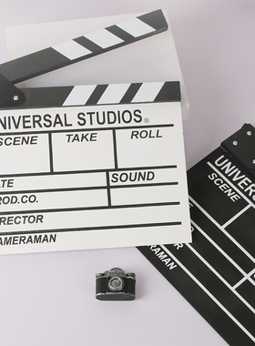 场记板电影打板摄影视剧组开机拍摄片场拍戏导演打版拍照萤幕摆件