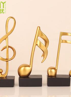 间现代创意轻奢音乐符号件居客厅电视摆柜酒柜样板软装家thfg%j#s
