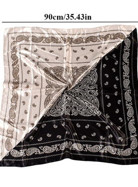 ian Pattern Square Hijab Lady Wrap Headband Hair Scarf Shawl