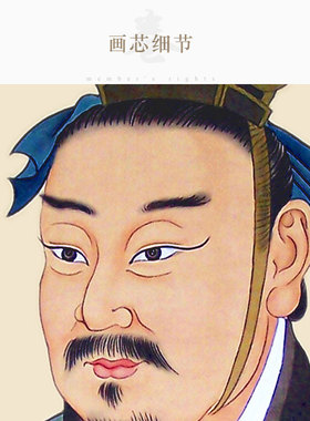 极速曾子曾参子舆画像 孔伋子思丝绸画 儒家四配教室挂画装饰画卷