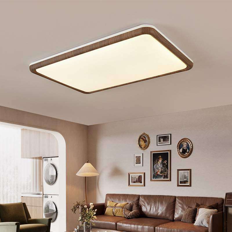 客厅主灯全光谱护眼中古侘寂风胡桃木纹吸顶灯日式复古卧室灯3806,淘宝优惠券,粉丝福利购,淘宝优惠卷