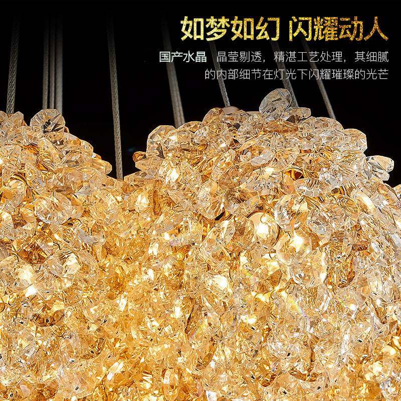 轻奢法式水晶灯卧室床头灯客厅餐厅吊灯高级感圆球灯中山家装灯饰,淘宝优惠券,粉丝福利购,淘宝优惠卷