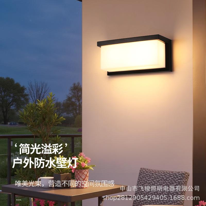 户外壁灯过道楼梯庭院门口室外led超亮防水阳台别墅花园室外墙灯 - 图1