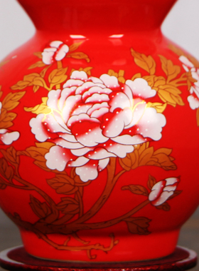 好货景德镇陶瓷器花瓶葫芦摆件客厅电视柜酒柜装饰品家居摆设乔迁