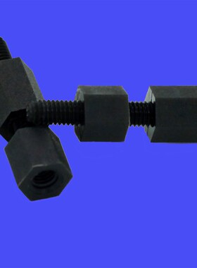 六角柱尼龙柱M2单头塑料螺纹隔离柱阴阳螺丝铜柱黑白螺柱螺杆