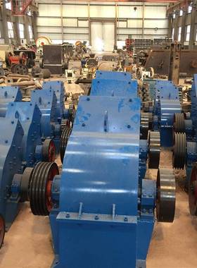 锤式破碎机小型水泥熟料废旧混凝土碎石机建筑石块破碎机