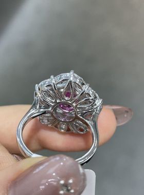 云同珠宝实验室人工粉色蓝宝石