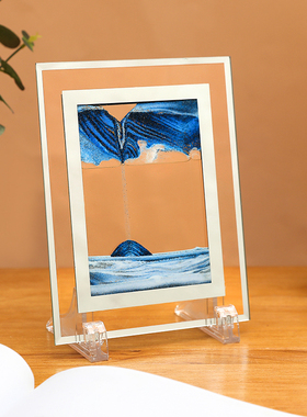 创意解压流沙画摆件玄关客厅电视柜酒柜办公室桌面沙漏装饰品礼物