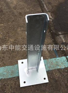 喷塑法兰热镀锌桥梁护栏波形护栏法兰盘立柱镀锌防撞护栏立柱