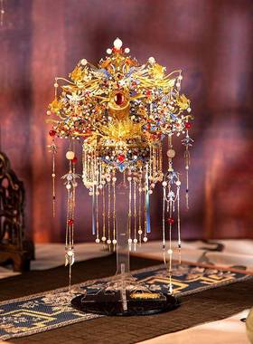 稀奇物「凤舞华冠」凤冠手工材料送闺蜜结婚高级国风摆件