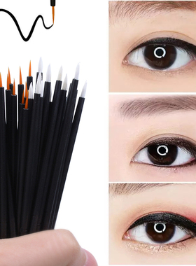 好货OKAYLASH 50pcs/lot Black Handle Reusable Gel Liner Nail
