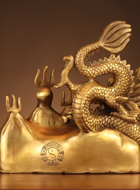 好货中山堂黄铜避火龙房屋调整火烧天门化解乾位西北东北角双龙避