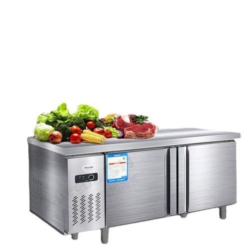 商用不锈钢保鲜工作台厨房冷藏冷冻双温平面操作台卧式冰柜保鲜柜 - 图3