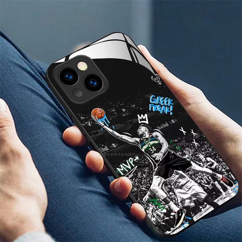 玻璃手机壳适用一加13 13T 12 11 10 9R ACE2 2V 3V5PRO 扬尼斯·阿德托昆博雄鹿NBA字母哥 - 图0