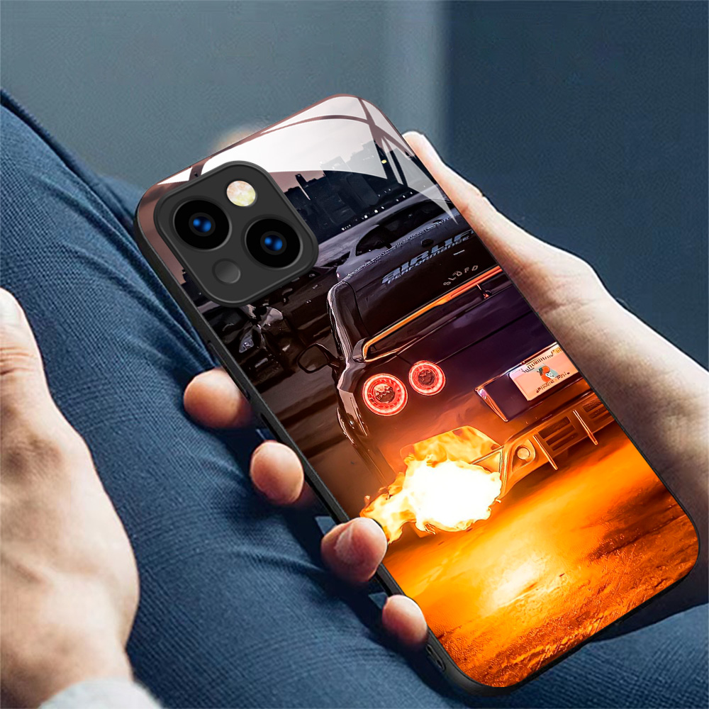 玻璃手机壳适用VIVO Y300 Y200 Y100X70X80X90X100X200 GTR赛车跑车神车 - 图0