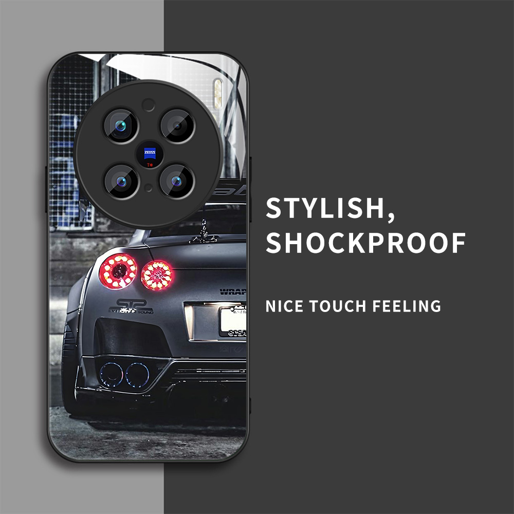 玻璃手机壳适用VIVO Y300 Y200 Y100X70X80X90X100X200 GTR赛车跑车神车 - 图1