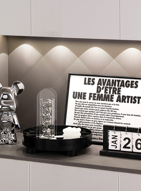 现代客厅高档玄关装饰摆件创意餐边柜置物架家居装饰品乔迁礼物