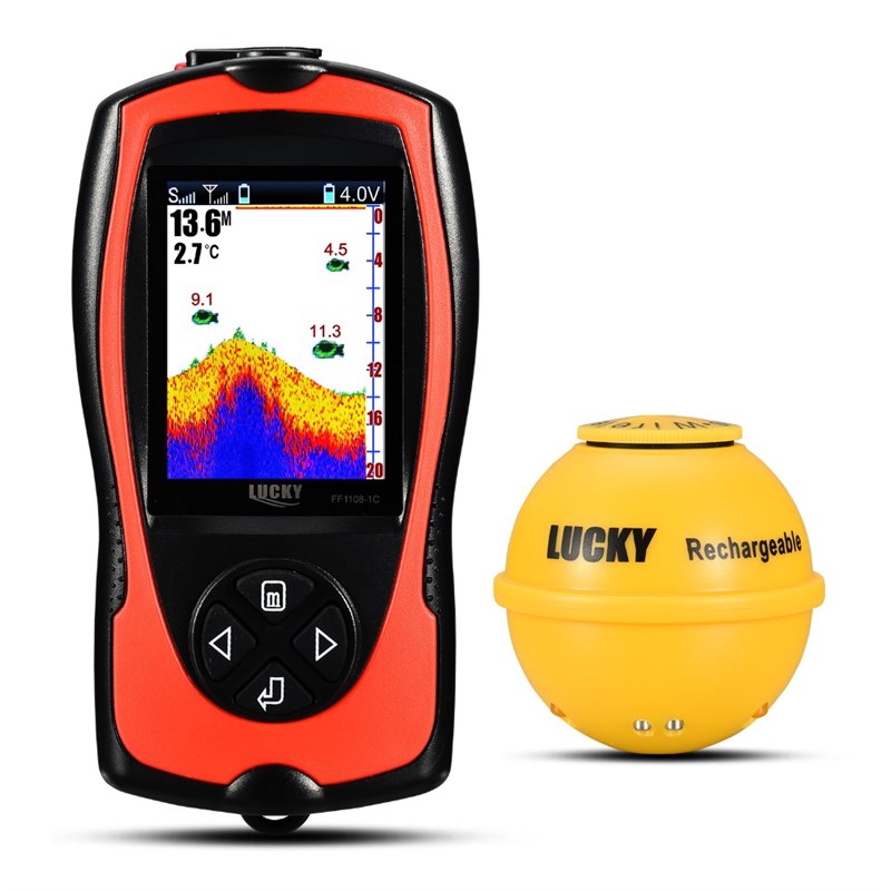 Lucky Sonar Fish Finder FF1108-1CWLA Rechargeable Wireless S - 图3